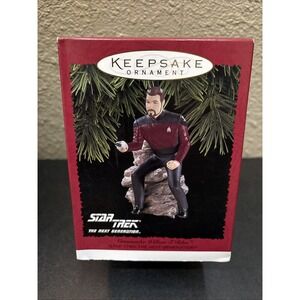Hallmark‎ Keepsake Star Trek Commander William T Riker Figure Paramount 1996